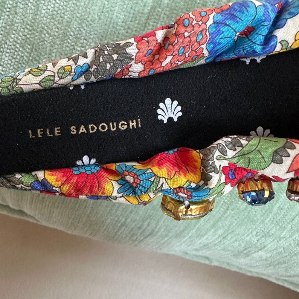 Lele Sadoughi x Liberty of London Floral Jewel Trim Headband - Picture 2 of 4